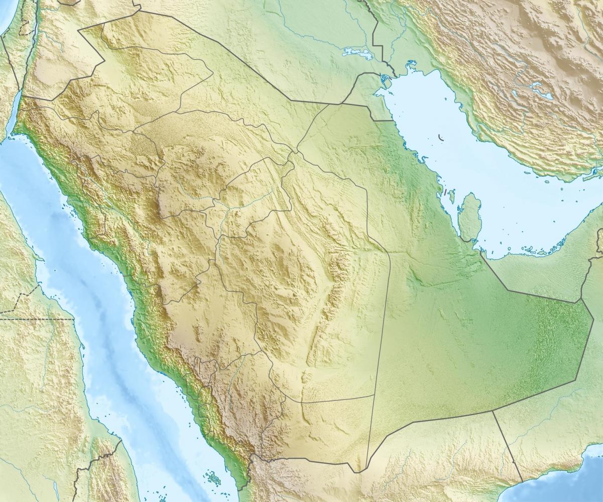 Mapa Arabii Saudyjskiej góry