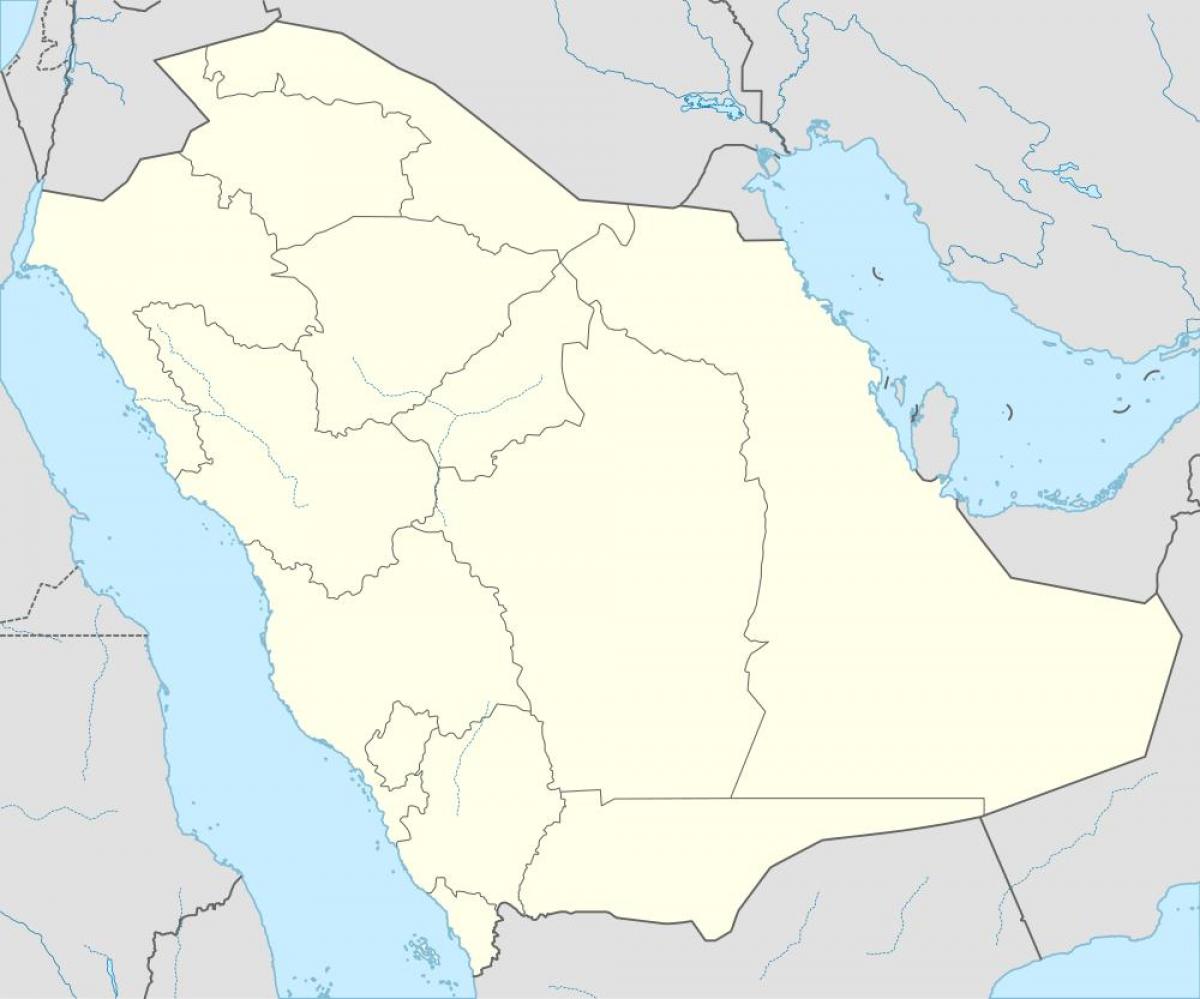Mapa Arabii Saudyjskiej w