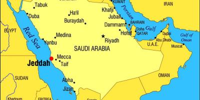 Dżudda, KSA mapie