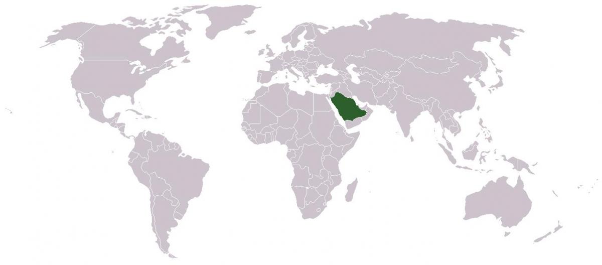 Arabia Saudyjska na mapie świata