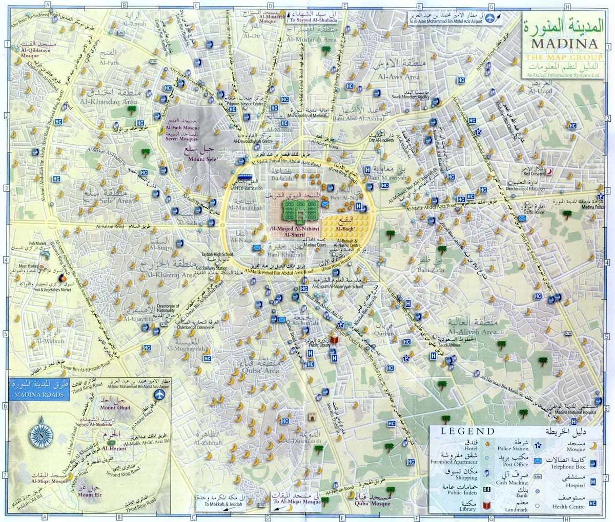mapa минаваре Medyna, Arabia Saudyjska