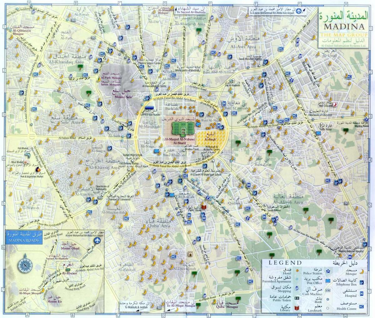 mapa минаваре Medyna, Arabia Saudyjska