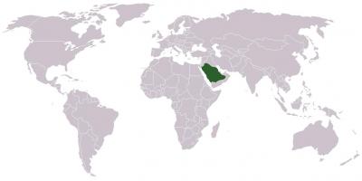 Arabia Saudyjska na mapie świata