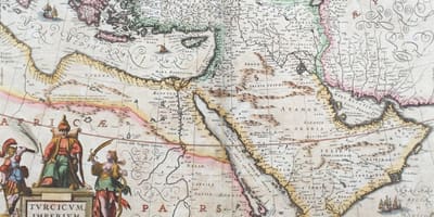 Stara mapa Arabii Saudyjskiej