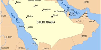 Al-джауф mapie w Arabii Saudyjskiej