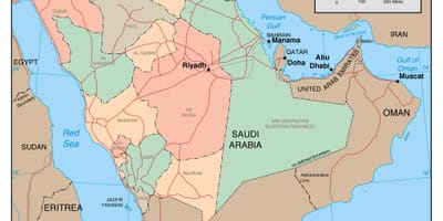 Pokaż na mapie Arabii Saudyjskiej