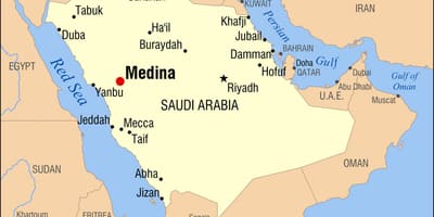 Mapa Medina, Arabia Saudyjska
