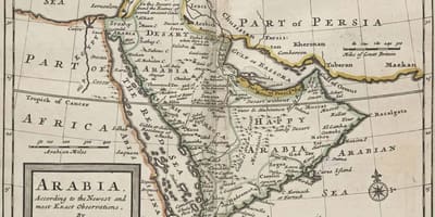 Mapa starożytnego Arabia Saudyjska